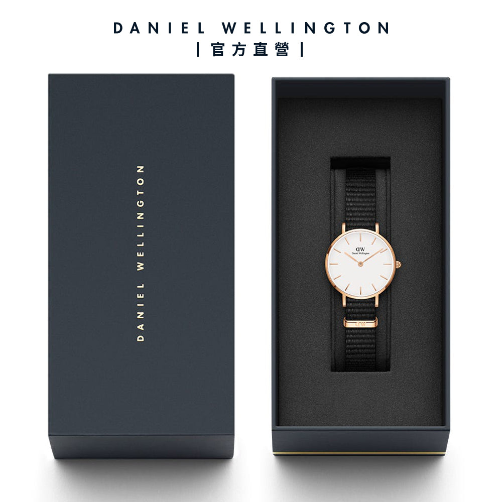 Shop Authentic Daniel Wellington Classic Petite Cornwall White Dial Green NATO Strap Watch For Women - DW00100253 - Luxxuri