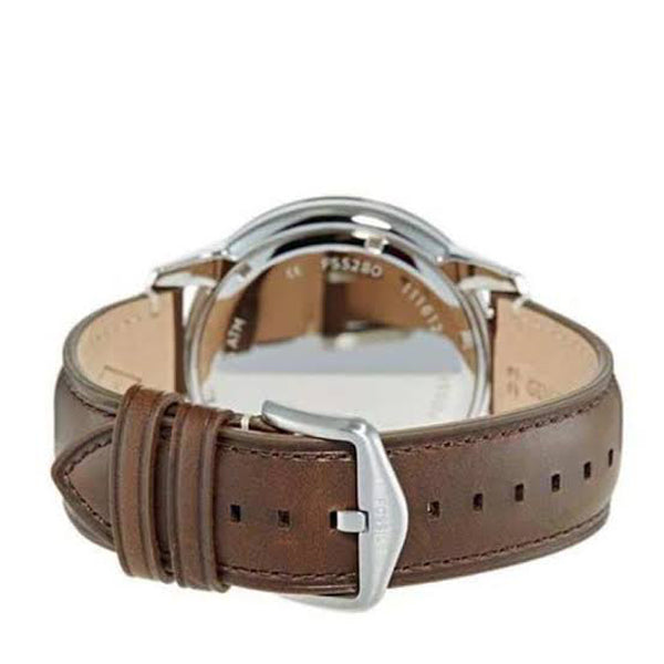 Fossil Townsman Chronograph Black Dial Brown Leather Strap Watch for Men - FS5280