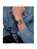 Shop Authentic Guess Headline Multifunction Quartz Blue Dial Blue Silicone Strap Watch For Men - GW0571G2 - Luxxuri