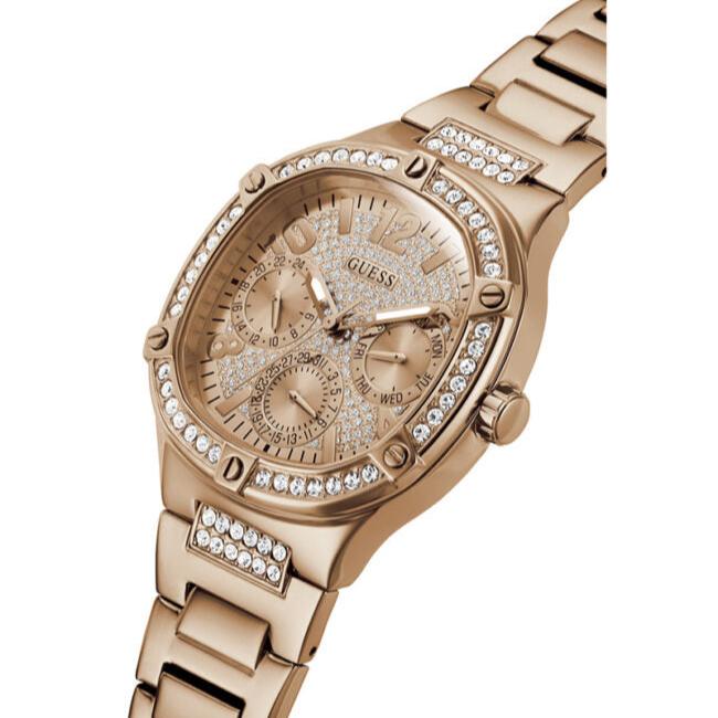 Shop Authentic Guess Duchees Quartz Rose Gold Dial Rose Gold Steel Strap Watch For Women - GW0558L3 - Luxxuri