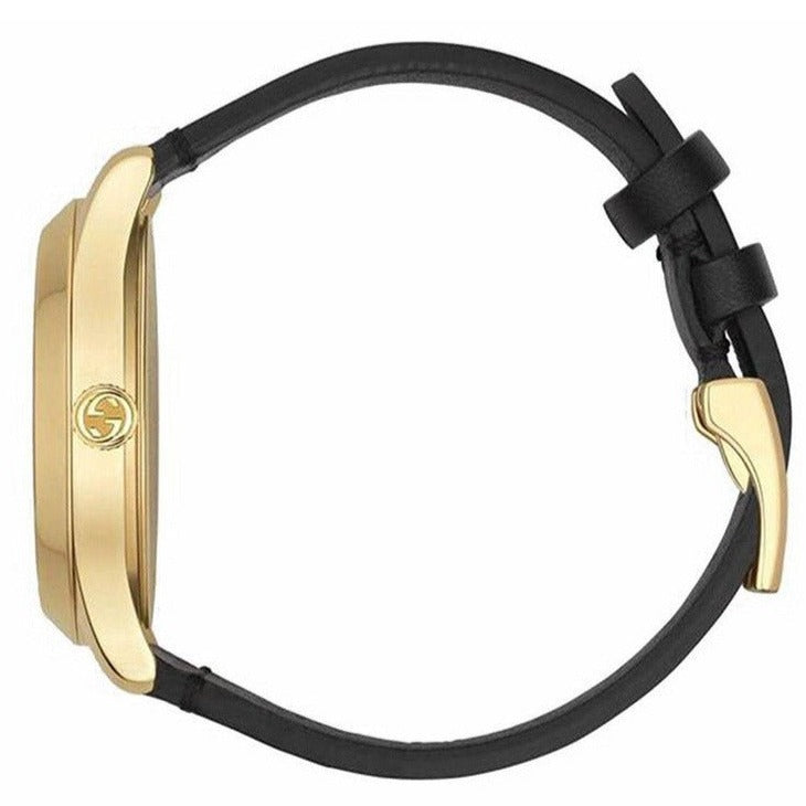 Shop Authentic Gucci G-Timeless Black Dial Black Leather Strap Watch For Women - YA1264055 - Luxxuri