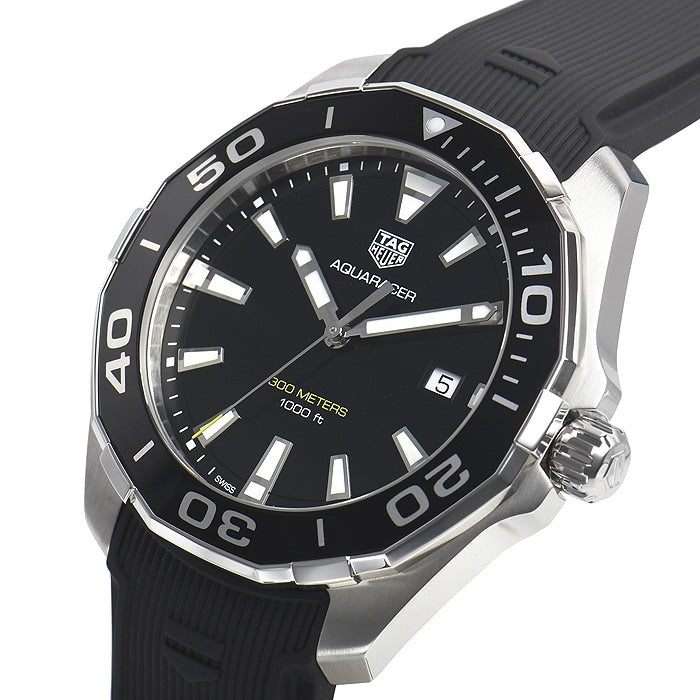 Tag Heuer Aquaracer Black Dial Watch for Men - WAY101A.FT6141