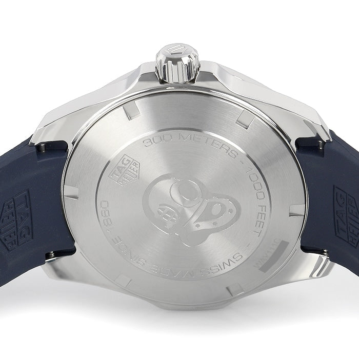 Shop Authentic Tag Heuer Aquaracer Blue Dial Blue Rubber Strap Watch for Men - WAY111C.FT6155 - Luxxuri