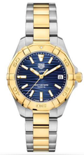 Shop Authentic Tag Heuer Aquaracer Blue Dial Two Tone Steel Strap Watch for Women - WBD1325.BB0320 - Luxxuri
