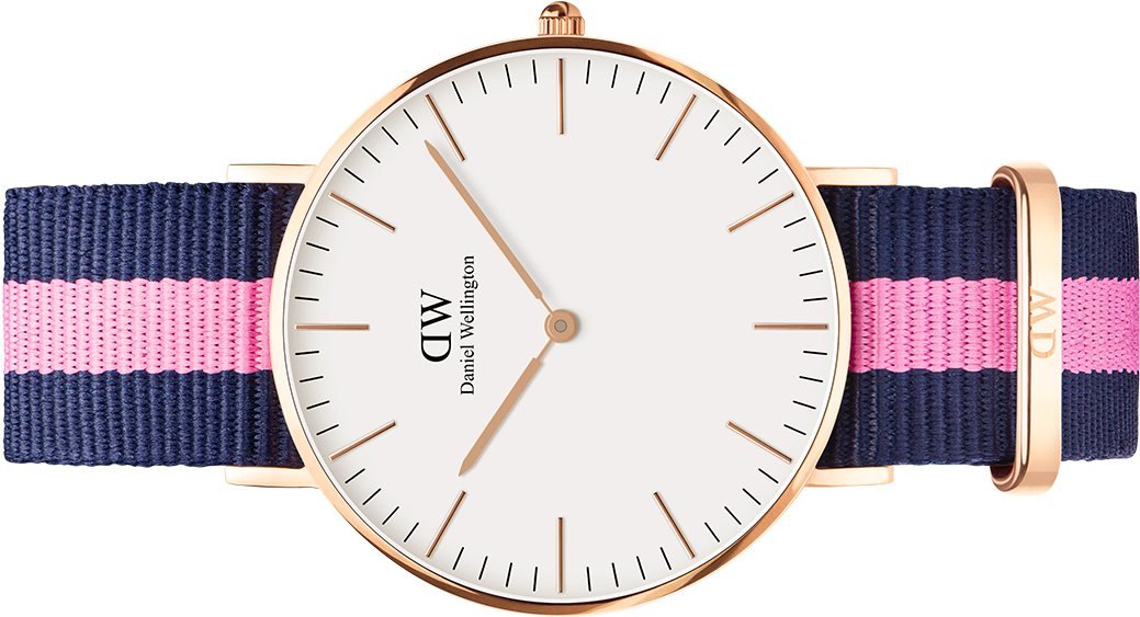 Shop Authentic Daniel Wellington Classic Winchester White Dial Three Tone Nylon Strap Watch For Women - DW00100033 - Luxxuri