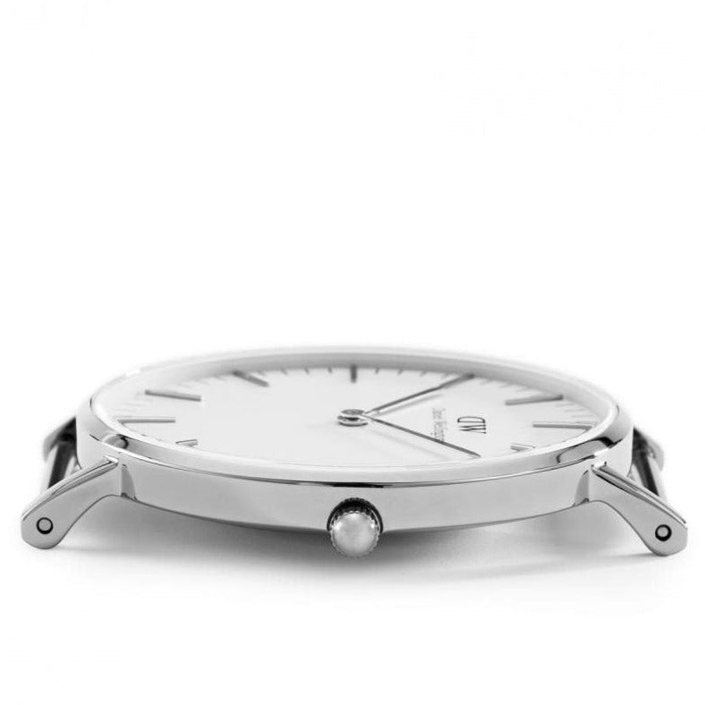 Shop Authentic Daniel Wellington Classic Glasgow White Dial Two Tone NATO Strap Unisex Watch - DW00100047 - Luxxuri
