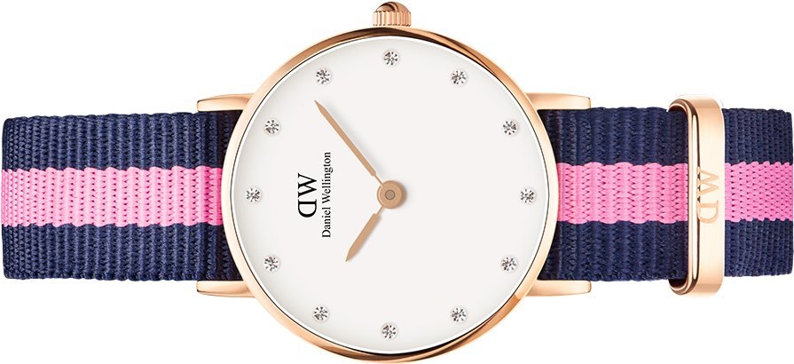 Shop Authentic Daniel Wellington Classy Winchester White Dial Two Tone NATO Strap Watch For Women - DW00100065 - Luxxuri