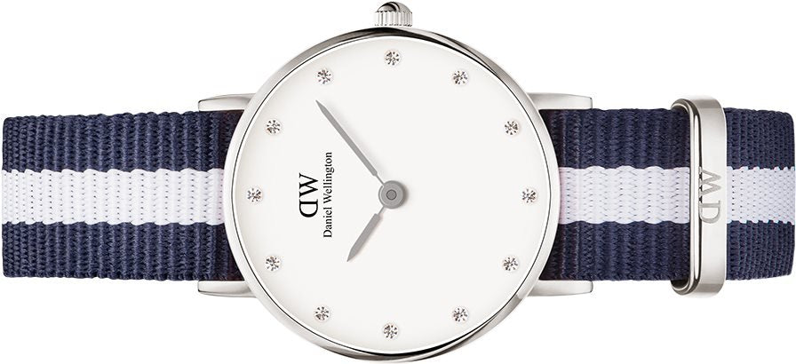 Shop Authentic Daniel Wellington Classy Glasgow White Dial Two Tone NATO Strap Watch For Women - DW00100074 - Luxxuri