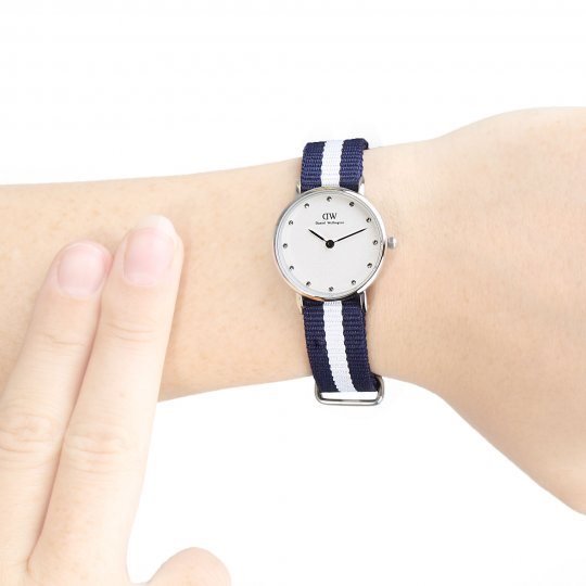 Shop Authentic Daniel Wellington Classy Glasgow White Dial Two Tone NATO Strap Watch For Women - DW00100074 - Luxxuri