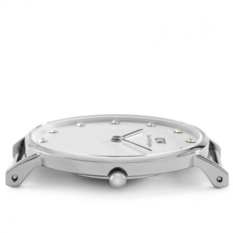Shop Authentic Daniel Wellington Classy Winchester White Dial Two Tone NATO Strap Watch For Women - DW00100081 - Luxxuri