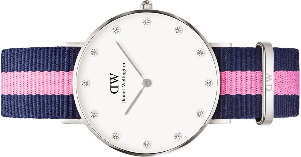 Shop Authentic Daniel Wellington Classy Winchester White Dial Two Tone NATO Strap Watch For Women - DW00100081 - Luxxuri