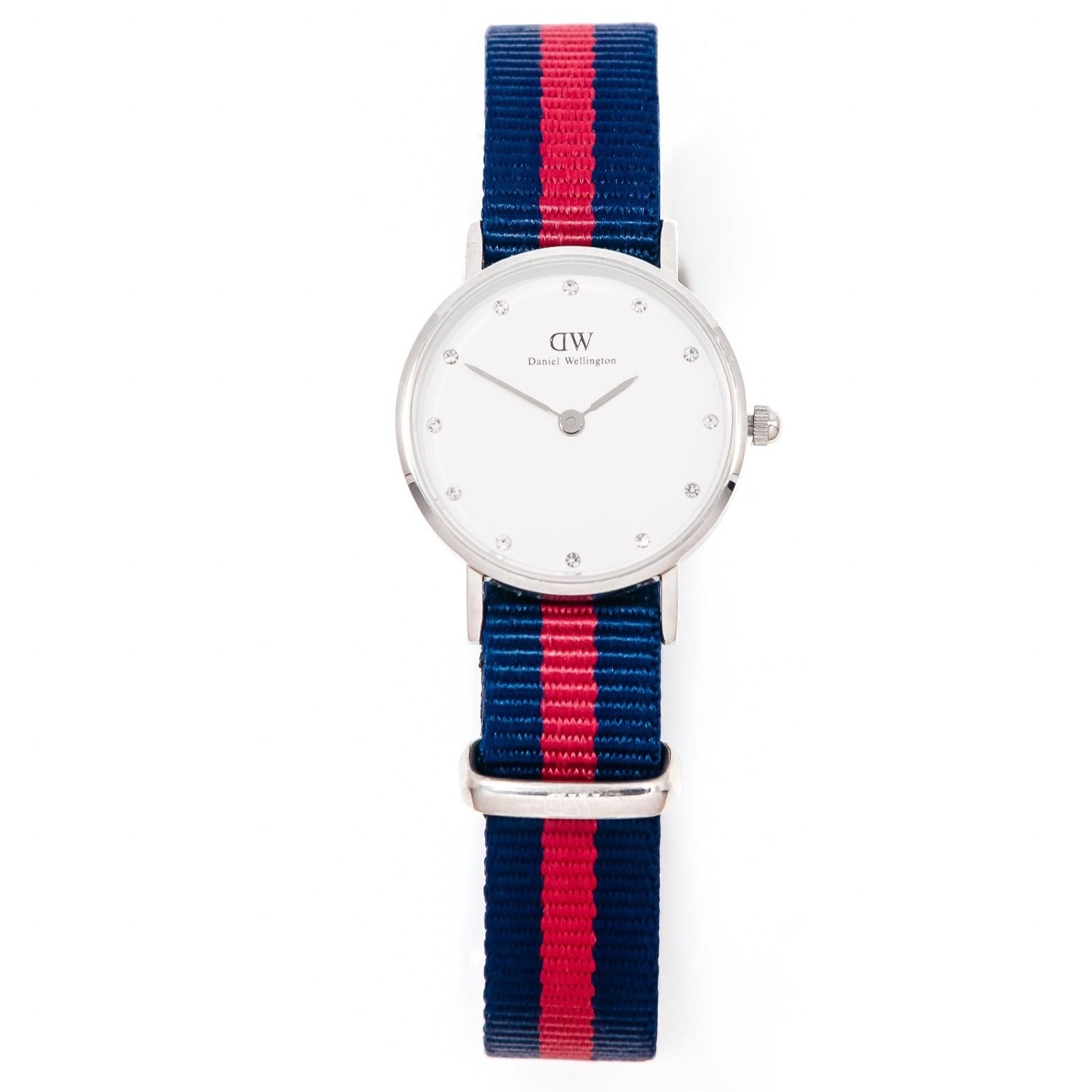Shop Authentic Daniel Wellington Classy Oxford White Dial Two Tone Nylon Strap Watch For Women - DW00100072 - Luxxuri