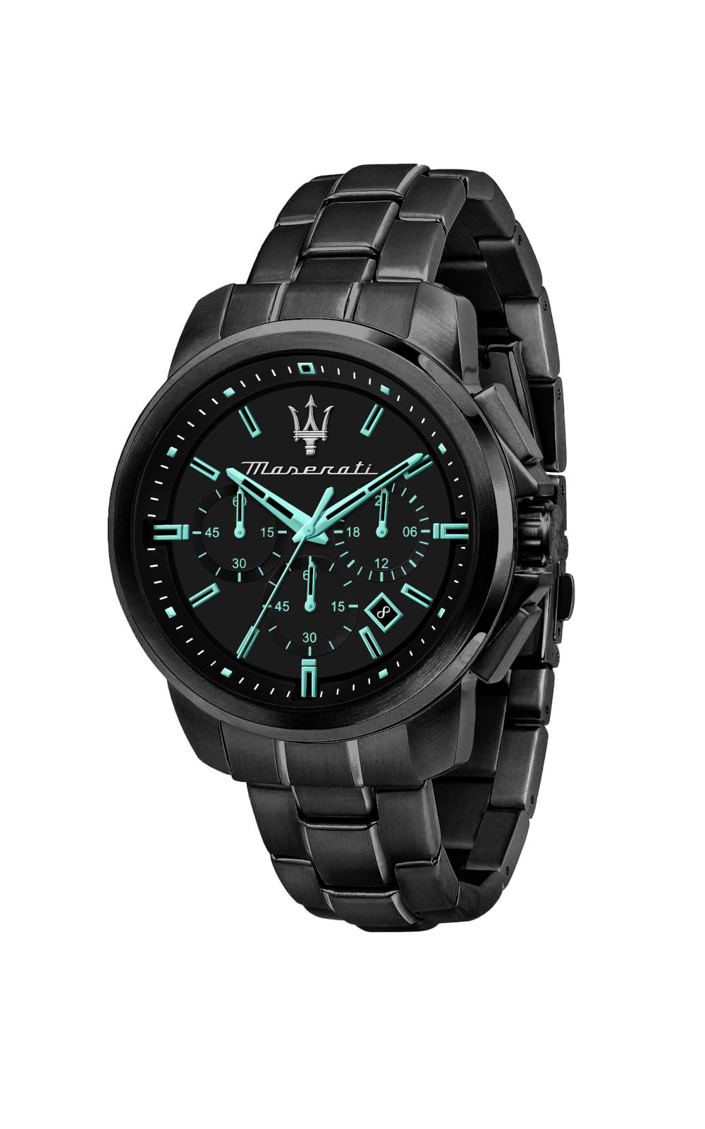 Shop Authentic Maserati Aqua Edition Quartz Precision Chronograph Black Dial Watch For Men - R8873644003 - Luxxuri