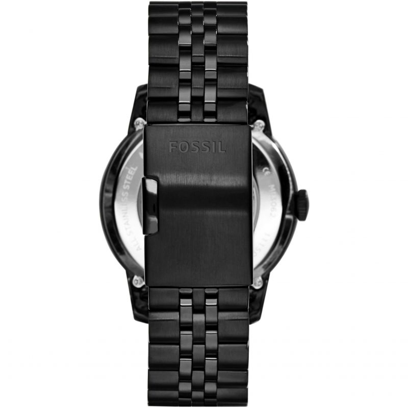 Fossil Townsman Multi Function Mechanical Black Dial Black Steel Strap Watch for Men - ME3062