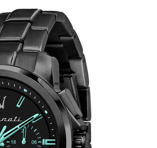Shop Authentic Maserati Aqua Edition Quartz Precision Chronograph Black Dial Watch For Men - R8873644003 - Luxxuri