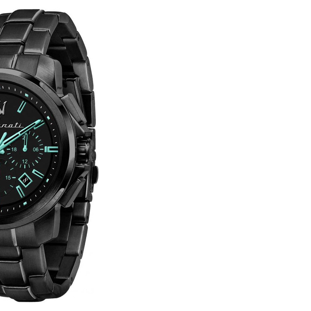 Shop Authentic Maserati Aqua Edition Quartz Precision Chronograph Black Dial Watch For Men - R8873644003 - Luxxuri