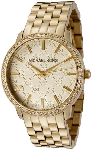 Michael Kors Argyle Glitz Rose Gold Dial Rose Gold Steel Strap Watch For Women - MK3120
