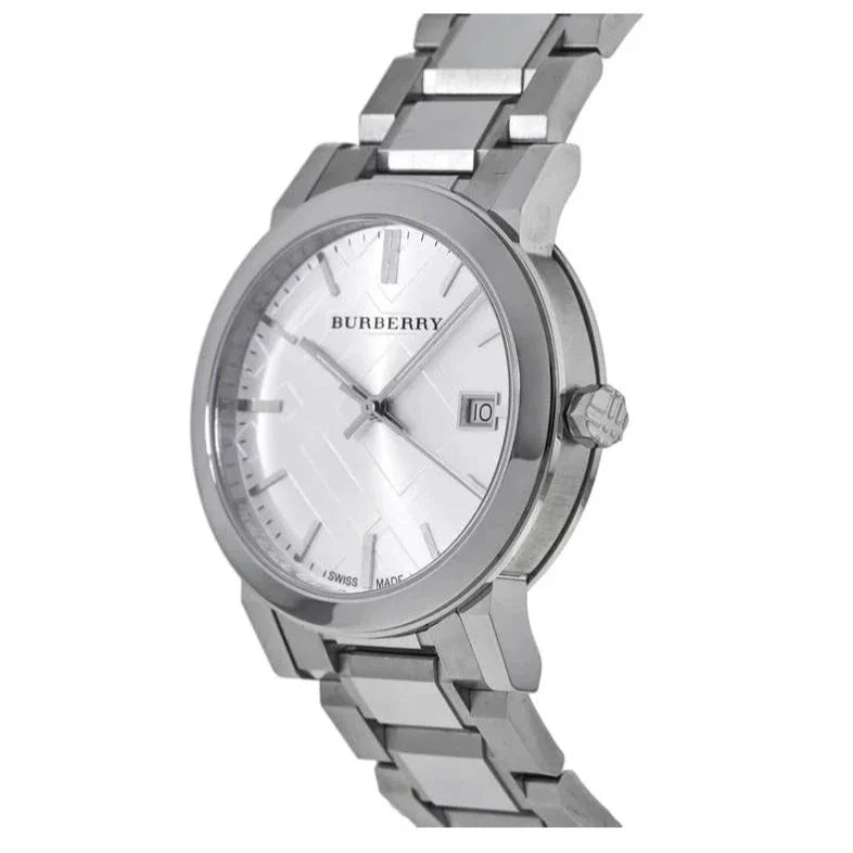 Shop Authentic Burberry The City Silver Dial Silver Steel Strap Watch for Women - BU9000 - Luxxuri