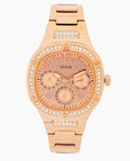 Shop Authentic Guess Duchees Quartz Rose Gold Dial Rose Gold Steel Strap Watch For Women - GW0558L3 - Luxxuri