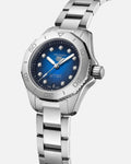 Shop Authentic Tag Heuer Aquaracer Professional 200 Automatic Diamond Blue Dial Silver Steel Strap Watch for Women - WBP2411.BA0622 - Luxxuri