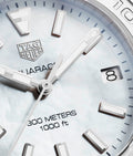 Shop Authentic Tag Heuer Aquaracer White Mother of Pearl Dial Silver Steel Strap Watch for Women - WBD1311.BA0740 - Luxxuri