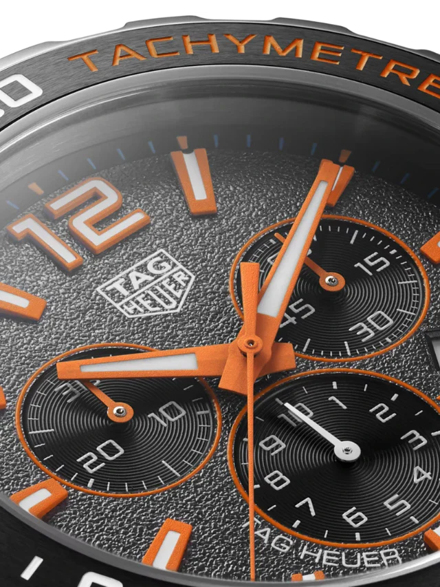 Tag Heuer Formula 1 Chronograph Ceramic Black Dial Silver Steel Strap Watch for Men - CAZ101AH.BA0842