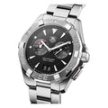 Shop Authentic Tag Heuer Aquaracer Quartz Black Dial Silver Steel Strap Watch for Men - WAY111Z.BA0928 - Luxxuri