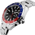 Shop Authentic Tag Heuer Aquaracer GMT Caliber 7 Pepsi Black Dial Silver Steel Strap Watch for Men - WAY201F.BA0927 - Luxxuri