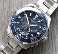 Shop Authentic Tag Heuer Aquaracer Blue Dial SIlver Steel Strap Watch for Men - CAY111B.BA0927 - Luxxuri