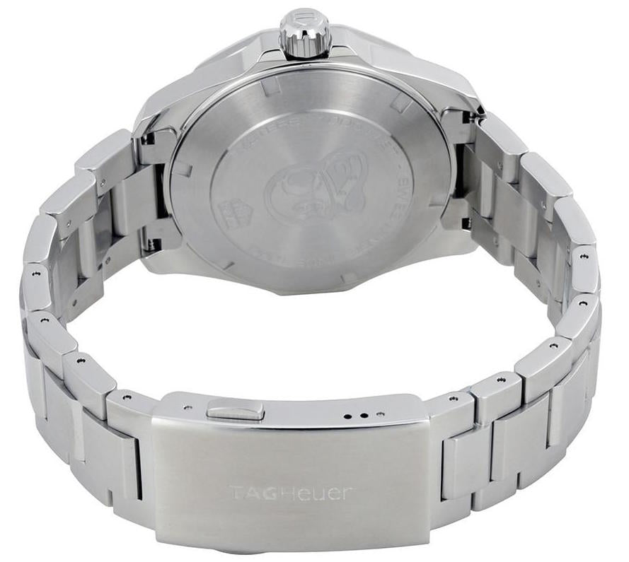 Shop Authentic Tag Heuer Aquaracer Black Dial Silver Steel Strap Watch for Men - WAY111A.BA0928 - Luxxuri