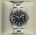 Shop Authentic Tag Heuer Aquaracer Automatic Black Dial Silver Steel Strap Watch for Men - WAY2010.BA0927 - Luxxuri