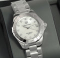 Shop Authentic Tag Heuer Aquaracer Diamonds White Mother of Pearl Dial Silver Steel Strap Watch for Women - WBD1314.BA0740 - Luxxuri
