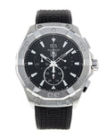 Shop Authentic Tag Heuer Aquaracer Chronograph Black Dial Black Rubber Strap Watch for Men - CAY1110.FT6041 - Luxxuri