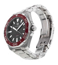 Shop Authentic Tag Heuer Aquaracer Black Dial Silver Steel Strap Watch for Men - WAY101B.BA0746 - Luxxuri