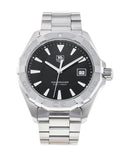 Shop Authentic Tag Heuer Aquaracer Quartz Black Dial Silver Steel Strap Watch for Men - WAY1110.BA0928 - Luxxuri