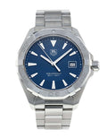 Shop Authentic Tag Heuer Aquaracer Quartz Blue Dial Silver Steel Strap Watch for Men - WAY1112.BA0928 - Luxxuri