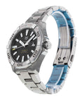 Shop Authentic Tag Heuer Aquaracer Automatic Black Dial Silver Steel Strap Watch for Men - WAY2010.BA0927 - Luxxuri