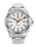 Shop Authentic Tag Heuer Aquaracer Calibre 5 Automatic White Dial Silver Steel Strap Watch for Men - WAY2013.BA0927 - Luxxuri