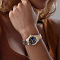 Shop Authentic Tag Heuer Aquaracer Blue Dial Two Tone Steel Strap Watch for Women - WBD1325.BB0320 - Luxxuri