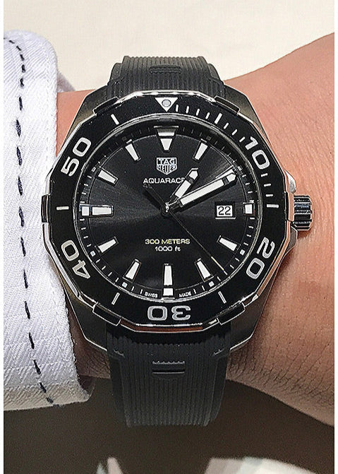 Tag Heuer Aquaracer Black Dial Watch for Men - WAY101A.FT6141