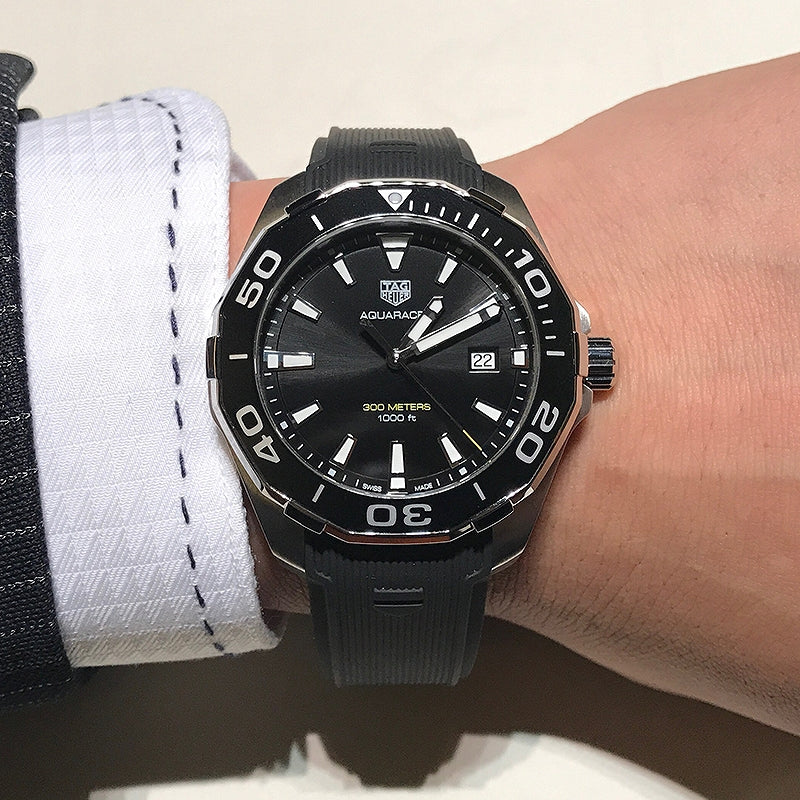 Tag Heuer Aquaracer Black Dial Watch for Men - WAY101A.FT6141