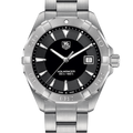 Shop Authentic Tag Heuer Aquaracer Quartz Black Dial Silver Steel Strap Watch for Men - WAY1110.BA0928 - Luxxuri