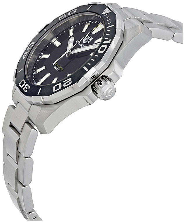 Tag Heuer Aquaracer Black Dial Silver Steel Strap Watch for Men - WAY111A.BA0928