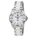 Shop Authentic Tag Heuer Aquaracer Diamonds White Dial Two Tone Steel Strap Watch for Women - WAY131D.BA0914 - Luxxuri