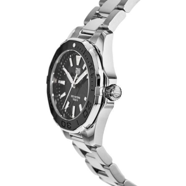 Shop Authentic Tag Heuer Aquaracer Quartz Black Dial Silver Steel Strap Watch for Women - WAY131K.BA0748 - Luxxuri