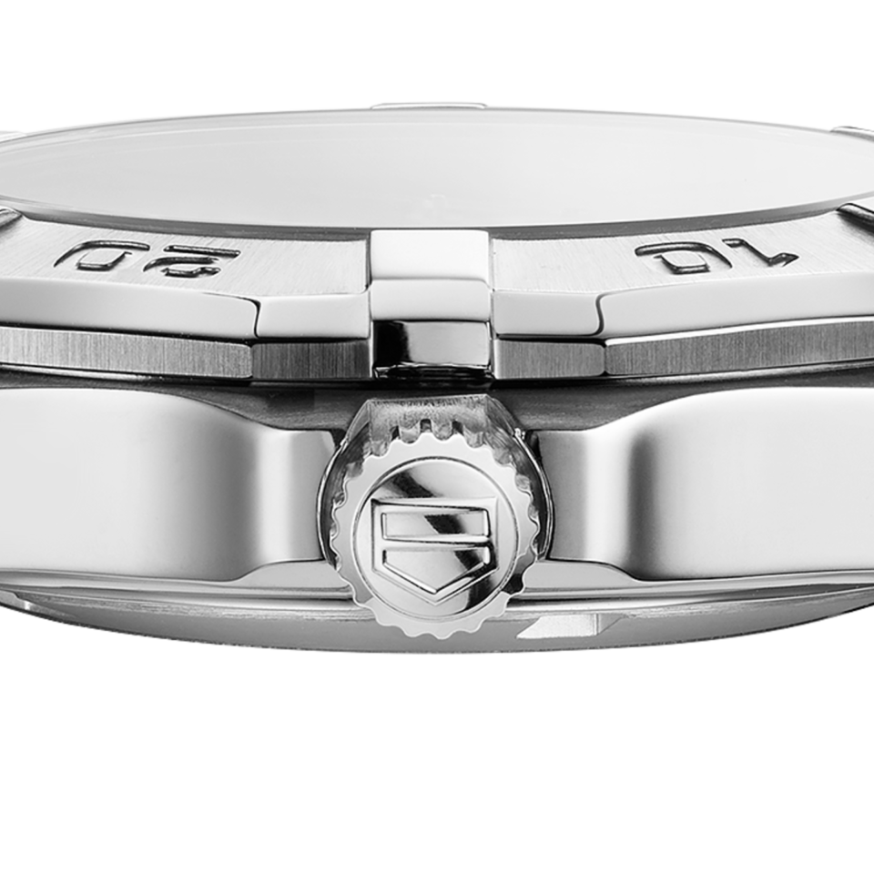 Shop Authentic Tag Heuer Aquaracer White Mother of Pearl Dial Silver Steel Strap Watch for Women - WBD1311.BA0740 - Luxxuri