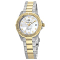 Shop Authentic Tag Heuer Aquaracer White Mother of Pearl Dial Two Tone Steel Strap Watch for Women - WBD1322.BB0320 - Luxxuri