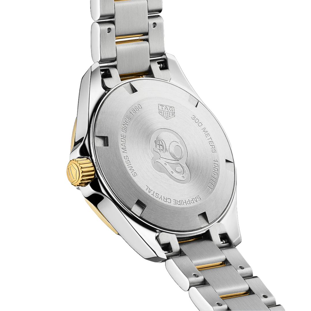 Tag Heuer Aquaracer Blue Dial Two Tone Steel Strap Watch for Women - WBD1325.BB0320