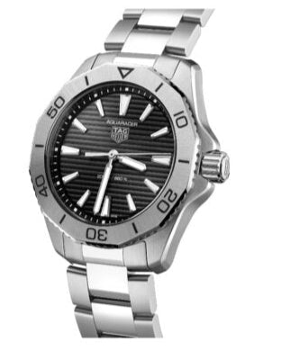 Shop Authentic Tag Heuer Aquaracer Automatic Black Dial Silver Steel Strap Watch for Men - WAY2010.BA0927 - Luxxuri