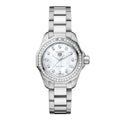 Shop Authentic Tag Heuer Aquaracer Professional 200 Quartz Diamond Mother of Pearl Dial Silver Steel Strap Watch for Women - WBP1417.BA0622 - Luxxuri